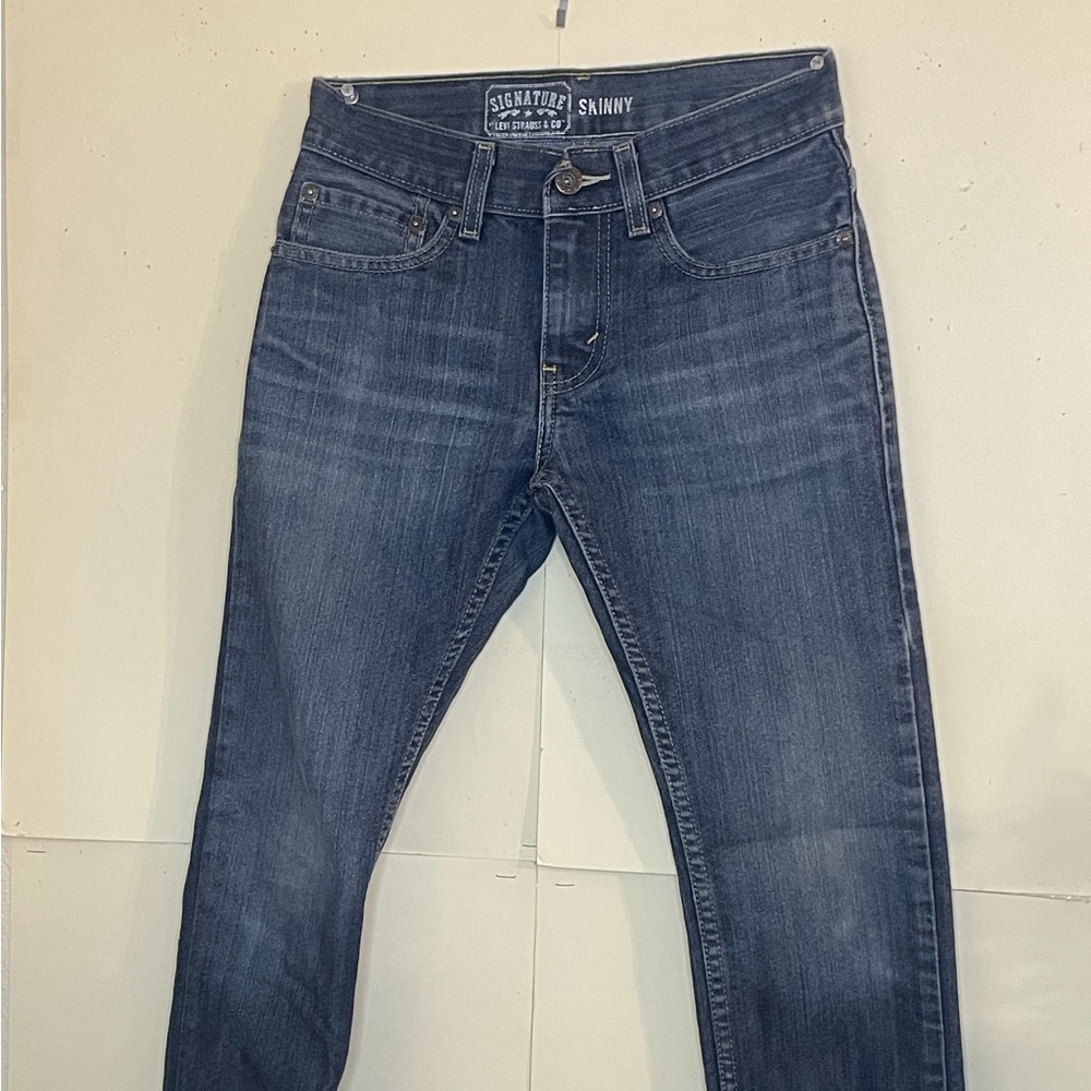 Levi Strauss Signature Skinny Boys Jeans Size 10, Patch shows Levi Strauss & Co.